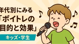 年代別にみる「ボイトレの目的と効果」