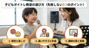 子どもボイトレ教室の選び方（失敗しない3つのポイント）